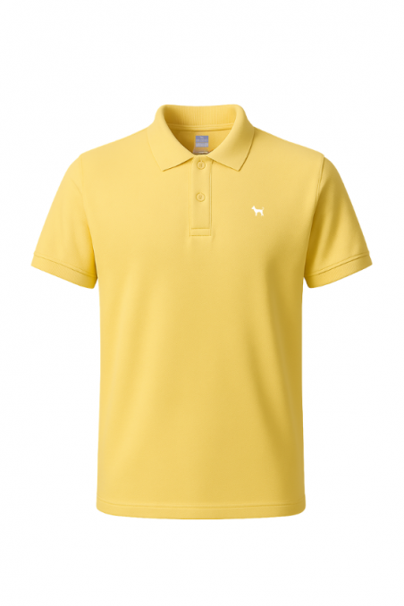 Polo básico AMARILLO SS25