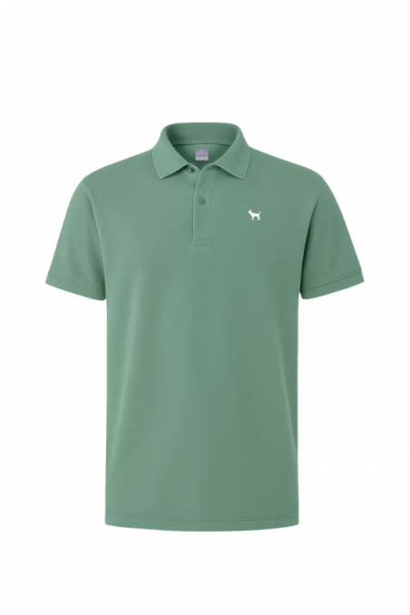 Polo básico VERDE MENTA SS25